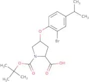 (2S,4S)-4-(2-Bromo-4-isopropylphenoxy)-1-(tert-butoxycarbonyl)-2-pyrrolidinecarboxylic acid