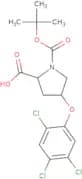 (2S,4S)-1-(tert-Butoxycarbonyl)-4-(2,4,5-trichlorophenoxy)-2-pyrrolidinecarboxylic acid