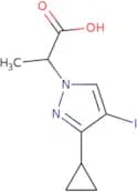 2-(3-Cyclopropyl-4-iodo-1H-pyrazol-1-yl)propanoic acid