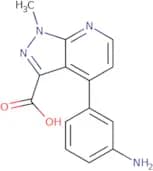 4-(3-Aminophenyl)-1-methyl-1H-pyrazolo[3,4-b]pyridine-3-carboxylic acid