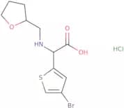 2-(4-Bromothiophen-2-yl)-2-[(oxolan-2-ylmethyl)amino]acetic acid hydrochloride