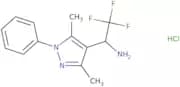 1-(3,5-Dimethyl-1-phenyl-1H-pyrazol-4-yl)-2,2,2-trifluoroethan-1-amine hydrochloride