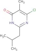 6-Chloro-5-methyl-2-(2-methylpropyl)pyrimidin-4-ol