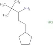 1-Cyclopentyl-4,4-dimethylpentan-3-amine hydrochloride