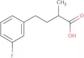 4-(3-Fluorophenyl)-2-methylbutanoic acid