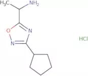 1-(3-Cyclopentyl-1,2,4-oxadiazol-5-yl)ethan-1-amine hydrochloride
