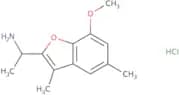 1-(7-Methoxy-3,5-dimethyl-1-benzofuran-2-yl)ethan-1-amine hydrochloride