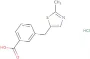3-[(2-Methyl-1,3-thiazol-5-yl)methyl]benzoic acid hydrochloride