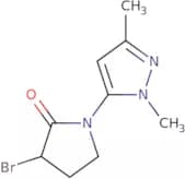 3-Bromo-1-(1,3-dimethyl-1H-pyrazol-5-yl)pyrrolidin-2-one