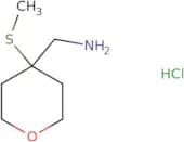 [4-(Methylsulfanyl)oxan-4-yl]methanamine hydrochloride