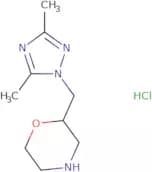 2-[(Dimethyl-1H-1,2,4-triazol-1-yl)methyl]morpholine hydrochloride