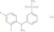 (2,4-Difluorophenyl)(3-methanesulfonylphenyl)methanamine hydrochloride