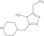 1-[(5-Ethyl-4-methyl-4H-1,2,4-triazol-3-yl)methyl]piperazine
