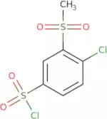 4-Chloro-3-methanesulfonylbenzene-1-sulfonyl chloride