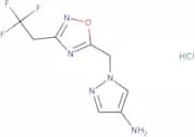 1-{[3-(2,2,2-Trifluoroethyl)-1,2,4-oxadiazol-5-yl]methyl}-1H-pyrazol-4-amine hydrochloride