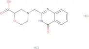 4-[(4-Oxo-3,4-dihydroquinazolin-2-yl)methyl]morpholine-2-carboxylic acid dihydrochloride