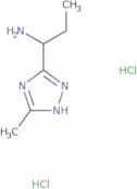 1-(3-Methyl-1H-1,2,4-triazol-5-yl)propan-1-amine dihydrochloride