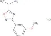 1-[3-(3-Methoxyphenyl)-1,2,4-oxadiazol-5-yl]ethan-1-amine hydrochloride