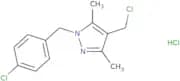 4-(Chloromethyl)-1-[(4-chlorophenyl)methyl]-3,5-dimethyl-1H-pyrazole hydrochloride