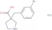 3-[(3-Bromophenyl)methyl]pyrrolidine-3-carboxylic acid hydrochloride