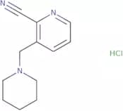3-[(Piperidin-1-yl)methyl]pyridine-2-carbonitrile hydrochloride