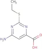 6-Amino-2-(ethylsulfanyl)pyrimidine-4-carboxylic acid