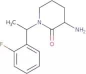 3-Amino-1-[1-(2-fluorophenyl)ethyl]piperidin-2-one