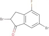2,6-Dibromo-4-fluoro-2,3-dihydro-1H-inden-1-one