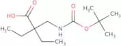 2-({[(tert-Butoxy)carbonyl]amino}methyl)-2-ethylbutanoic acid