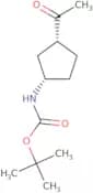1-((3S,1R)-3-tert-Butoxycarbonyl-aminocyclopentyl)-1-ethanone