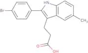 3-[2-(4-Bromophenyl)-5-methyl-1H-indol-3-yl]propanoic acid