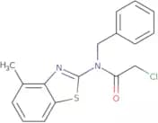 N-Benzyl-2-chloro-N-(4-methyl-1,3-benzothiazol-2-yl)acetamide