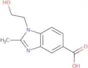 1-(2-Hydroxyethyl)-2-methyl-1H-1,3-benzodiazole-5-carboxylic acid