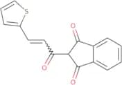 2-(3-(2-thienyl)prop-2-enoyl)indane-1,3-dione