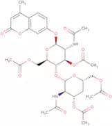 4-Methylumbelliferyl 4-deoxy-b-D-chitobiose peracetate