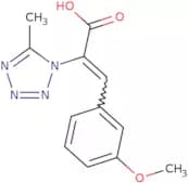 3-(3-Methoxyphenyl)-2-(5-methyl-1H-1,2,3,4-tetrazol-1-yl)prop-2-enoic acid