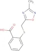 2-{[(3-Methyl-1,2,4-oxadiazol-5-yl)methyl]sulfanyl}benzoic acid