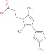 3-[2,5-Dimethyl-3-(2-methyl-1,3-thiazol-4-yl)-1H-pyrrol-1-yl]propanoic acid