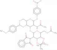 4-Nitrophenyl 2-acetamido-3-O-(3,4,6-tri-O-acetyl-2-deoxy-2-phthalimido-b-D-glucopyranosyl)-2-deox…