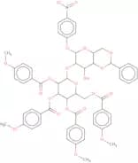 4-Nitrophenyl 4,6-benzylidene-2-O-(2,3,4,6-tetra-O-[4-methoxybenzyl]-a-D-glucopyranosyl)-a-D-gluco…