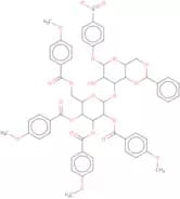 4-Nitrophenyl 4,6-benzylidene-3-O-(2,3,4,6-tetra-O-[4-methoxybenzyl]-a-D-glucopyranosyl)-a-D-gluco…