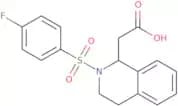 2-[2-(4-Fluorobenzenesulfonyl)-1,2,3,4-tetrahydroisoquinolin-1-yl]acetic acid