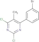 4-(3-Bromophenyl)-2,6-dichloro-5-methylpyrimidine