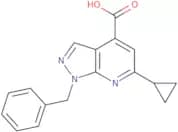 1-Benzyl-6-cyclopropyl-1H-pyrazolo[3,4-b]pyridine-4-carboxylic acid