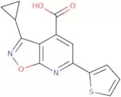 3-Cyclopropyl-6-(thiophen-2-yl)-[1,2]oxazolo[5,4-b]pyridine-4-carboxylic acid