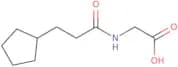 2-(3-Cyclopentylpropanamido)acetic acid