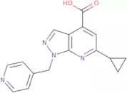 6-Cyclopropyl-1-(pyridin-4-ylmethyl)-1H-pyrazolo[3,4-b]pyridine-4-carboxylic acid
