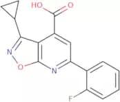 3-Cyclopropyl-6-(2-fluorophenyl)-[1,2]oxazolo[5,4-b]pyridine-4-carboxylic acid