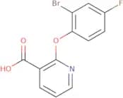 2-(2-Bromo-4-fluorophenoxy)pyridine-3-carboxylic acid