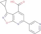 3-Cyclopropyl-6-(pyridin-3-yl)-[1,2]oxazolo[5,4-b]pyridine-4-carboxylic acid
